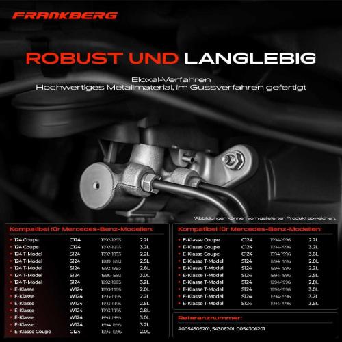 1x Hauptbremszylinder Bremszylinder für Mercedes-Benz E-Klasse W124 A124 C124 S124 Bild 1x Hauptbremszylinder Bremszylinder für Mercedes-Benz E-Klasse W124 A124 C124 S124