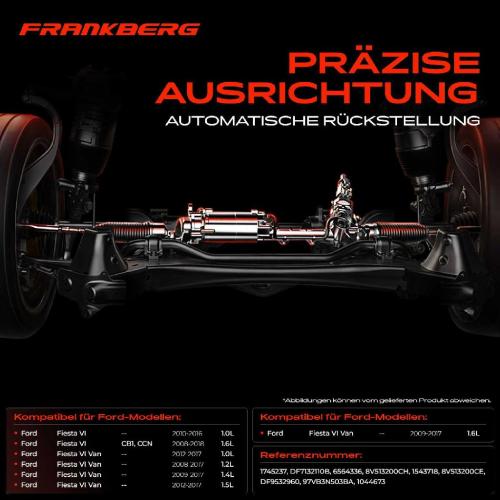 Frankberg 1x Lenkgetriebe Servolenkgetriebe für Ford Fiesta 6 VI CB1 CCN Van Bild Frankberg 1x Lenkgetriebe Servolenkgetriebe für Ford Fiesta 6 VI CB1 CCN Van