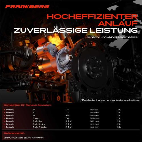 1x Magnetschalter Starter für Renault Fuego Trafic Bus Kasten 18 20 25 2.1L Bild 1x Magnetschalter Starter für Renault Fuego Trafic Bus Kasten 18 20 25 2.1L