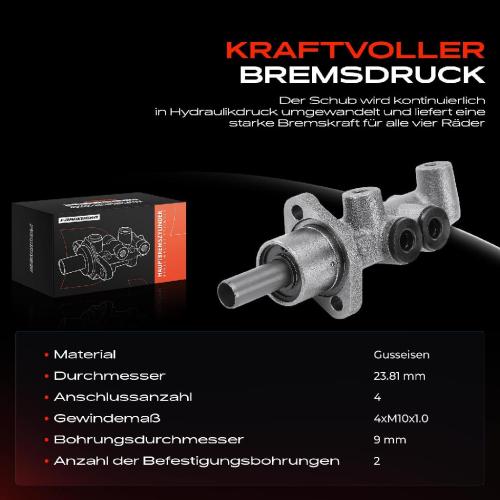 1x Hauptbremszylinder Bremszylinder für Ford Escort V VI AAL Fiesta Orion III GAL Bild 1x Hauptbremszylinder Bremszylinder für Ford Escort V VI AAL Fiesta Orion III GAL