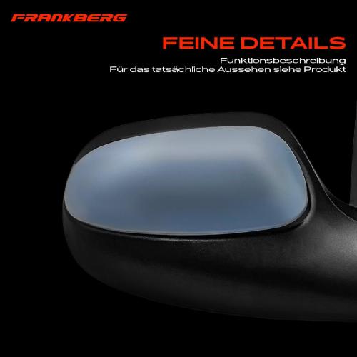 Frankberg 1x Außenspiegel Rechts für Citroën Saxo Hatchback Van S0 S1 S3 1999-2004 Bild Frankberg 1x Außenspiegel Rechts für Citroën Saxo Hatchback Van S0 S1 S3 1999-2004