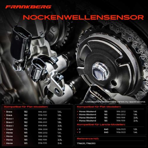 1x Nockenwellenposition Sensor für Fiat Bravo I Coupe Marea Lancia Y 1.4L 1.9L 2.0L Bild 1x Nockenwellenposition Sensor für Fiat Bravo I Coupe Marea Lancia Y 1.4L 1.9L 2.0L