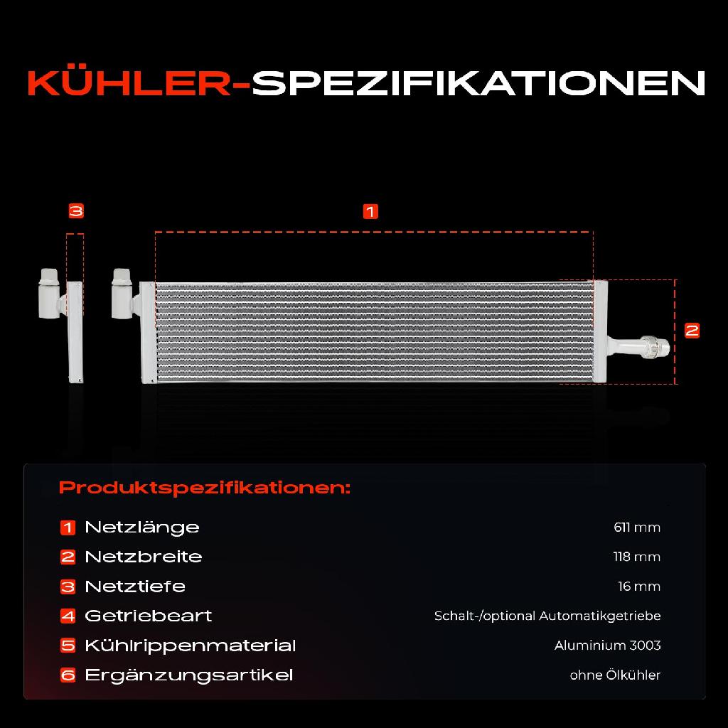 1x Kühler Wasserkühler Motorkühler für Mercedes-Benz E-Klasse W213 CLS C257 2.0L 3.0L Bj ab 2016