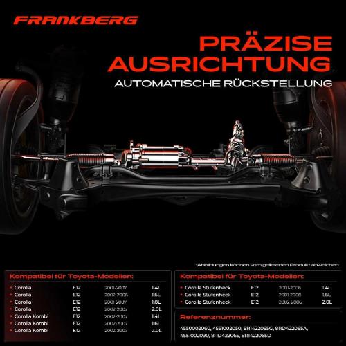 1x Lenkgetriebe Servolenkgetriebe für Toyota Corolla E12 1.4L-2.0L 2001-2007 Bild 1x Lenkgetriebe Servolenkgetriebe für Toyota Corolla E12 1.4L-2.0L 2001-2007