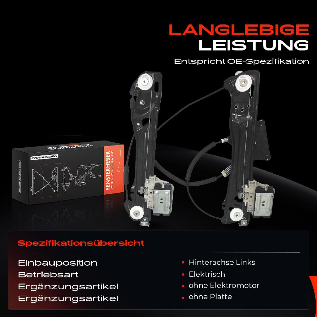1x Fensterheber Hinten Links für Audi A5 F5A F5F