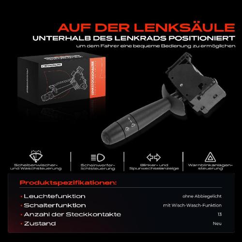 1x Kombischalter Lenkstockschalter für Nissan Kubistar X76 Renault Trafic II Bild 1x Kombischalter Lenkstockschalter für Nissan Kubistar X76 Renault Trafic II