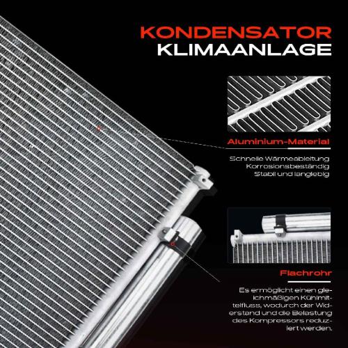 1x Kondensator Klimaanlage für Honda Civic VIII FA FD 1.3L Hybrid 1.6L 1.8L 2006-2011 Bild 1x Kondensator Klimaanlage für Honda Civic VIII FA FD 1.3L Hybrid 1.6L 1.8L 2006-2011