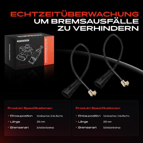 Frankberg 2x Warnkontakt Bremsbelagverschleiß Vorderachse für Iveco Daily III Kasten Pritsche Bild Frankberg 2x Warnkontakt Bremsbelagverschleiß Vorderachse für Iveco Daily III Kasten Pritsche