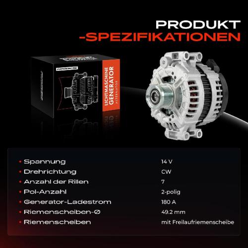 1x Lichtmaschine Generator für BMW 3er E90 E91 E92 E93 1er E81 E87 E88 5er E60 Bild 1x Lichtmaschine Generator für BMW 3er E90 E91 E92 E93 1er E81 E87 E88 5er E60