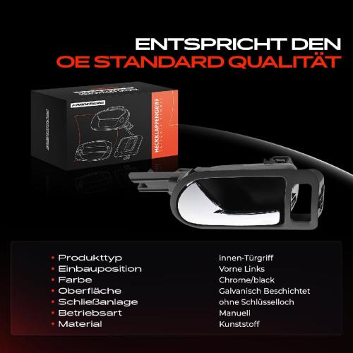 1x Türgriff Links innen für VW Golf V Variant EOS Jetta III 1.4L 1.6L 2.0L 3.2L 3.6L 1.9L 2.5L 2004-2015 Bild 1x Türgriff Links innen für VW Golf V Variant EOS Jetta III 1.4L 1.6L 2.0L 3.2L 3.6L 1.9L 2.5L 2004-2015