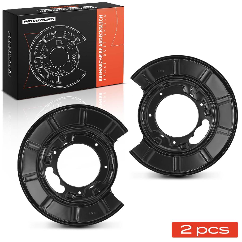 Frankberg 2x Ankerblech Bremsscheibe Hinterachse Beidseitig für Mercedes-Benz Viano W639 Vito 109 CDI