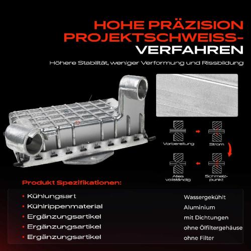 1x Ölkühler Motoröl für Mercedes-Benz W202 S202 C200/220 W210 S210 E200/220/250/300 Bild 1x Ölkühler Motoröl für Mercedes-Benz W202 S202 C200/220 W210 S210 E200/220/250/300