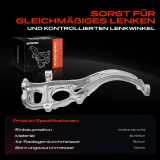 1x Achsschenkel Radaufhängung Vorderachse Rechts für Audi A4 Avant 8W A5 Sportback F5