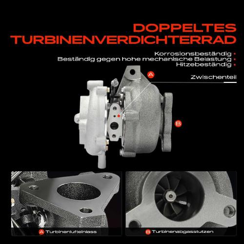 Frankberg 1x Abgasturbolader für Nissan Almera II N16 Almera II Hatchback Almera Tino V10 Primera P12 Bild Frankberg 1x Abgasturbolader für Nissan Almera II N16 Almera II Hatchback Almera Tino V10 Primera P12