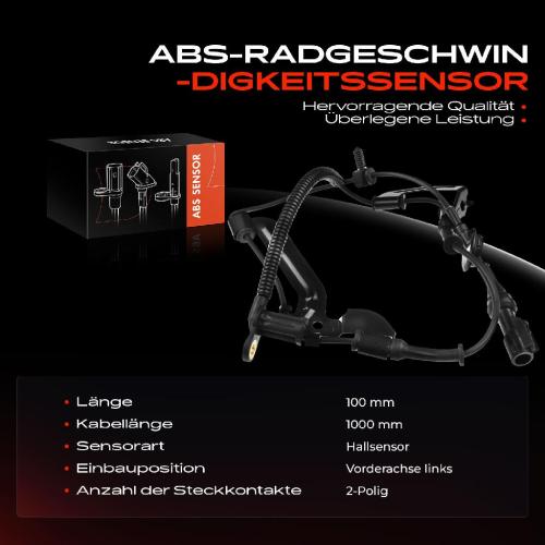 Frankberg 1x ABS Sensor Vorderachse links für Ford Maverick Mazda Tribute EP 2.0L 2.3L 3.0L 2000-2008 Bild Frankberg 1x ABS Sensor Vorderachse links für Ford Maverick Mazda Tribute EP 2.0L 2.3L 3.0L 2000-2008