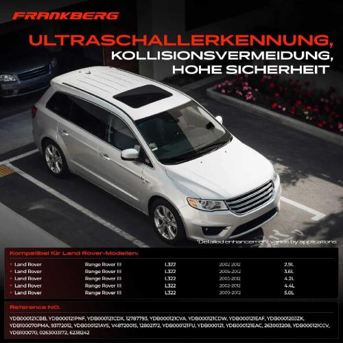 4x Parksensor PDC Sensor Vorne und Hinten für Land Rover Range Rover III 3 Bild 4x Parksensor PDC Sensor Vorne und Hinten für Land Rover Range Rover III 3