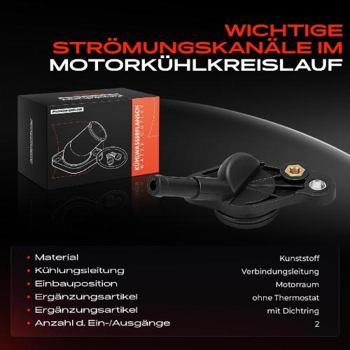 1x Kühlmittelflansch Wasserauslass für VW Polo Passat Audi A3 A4 A6 Skoda Kodiaq Bild 1x Kühlmittelflansch Wasserauslass für VW Polo Passat Audi A3 A4 A6 Skoda Kodiaq
