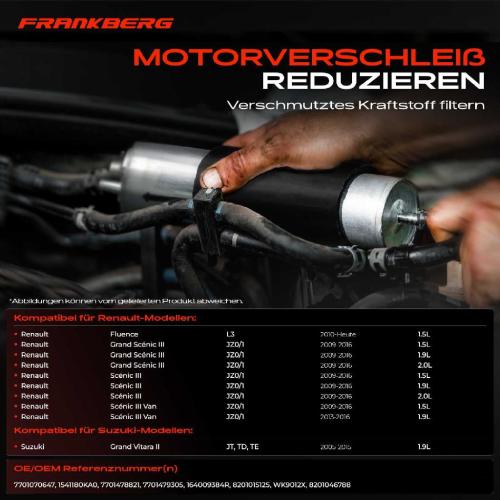 1x Kraftstofffilter für Renault Megane III Fluence Grand Scénic III Bild 1x Kraftstofffilter für Renault Megane III Fluence Grand Scénic III