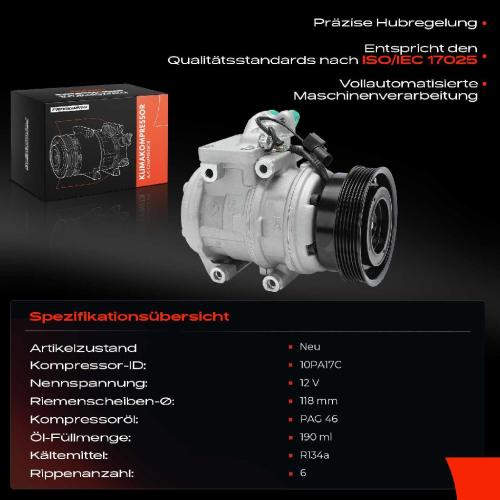 Frankberg 1x Klimakompressor für Hyundai i10 Tucson KIA Carens Sportage Bild Frankberg 1x Klimakompressor für Hyundai i10 Tucson KIA Carens Sportage
