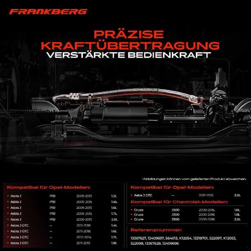 2x Seilzug Feststellbremse Hinterachse beidseitig für Chevrolet Cruze J300 Opel Astra J P10 Bild 2x Seilzug Feststellbremse Hinterachse beidseitig für Chevrolet Cruze J300 Opel Astra J P10