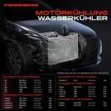 1x Kühler Wasserkühler Motorkühler für VW Golf 6 Passat Audi A3 Seat