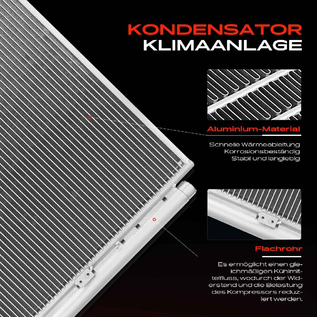 1x Kondensator Klimaanlage für Toyota Land Cruiser Prado J12 3.0L 2002-2010