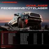 2x Domlager Federbeinstütz lager für VW Transporter V Pritsche/Fahrgestell Kasten Bus Multivan V