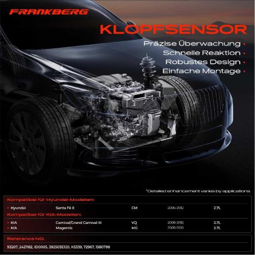 1x Klopfsensor Klopfgeber für Hyundai Santa Fé II CM KIA Magentis MG 2.7L Bild 1x Klopfsensor Klopfgeber für Hyundai Santa Fé II CM KIA Magentis MG 2.7L