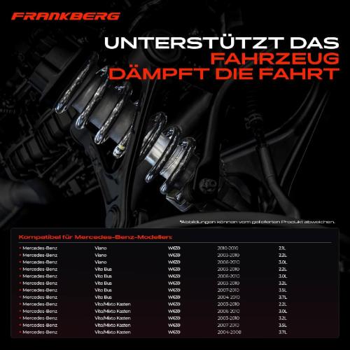 Frankberg 2x Fahrwerksfeder Hinterachse für Mercedes-Benz Viano W639 Vito Vito/Mixto 2003-2010 Bild Frankberg 2x Fahrwerksfeder Hinterachse für Mercedes-Benz Viano W639 Vito Vito/Mixto 2003-2010