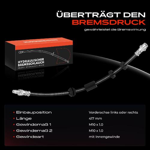 Frankberg 1x Bremsschlauch Bremsschläuche Vorderachse Links oder Rechts für Ford Galaxy Mondeo IV Volvo S60 Bild Frankberg 1x Bremsschlauch Bremsschläuche Vorderachse Links oder Rechts für Ford Galaxy Mondeo IV Volvo S60
