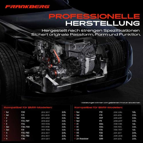 1x Spannrolle Riemenspanner für BMW F20 F21 F10 F11 F31 F34 F32 F36 X1 X3 X4 Z4 2.0L Bild 1x Spannrolle Riemenspanner für BMW F20 F21 F10 F11 F31 F34 F32 F36 X1 X3 X4 Z4 2.0L