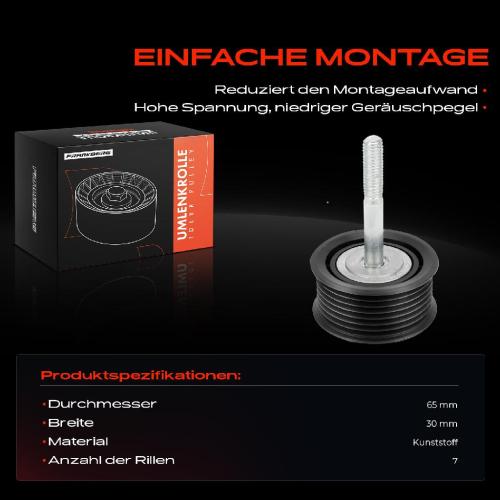 1x Umlenkrolle Führungsrolle für Porsche Cayenne 92A 4.8L Bj ab 2010 Bild 1x Umlenkrolle Führungsrolle für Porsche Cayenne 92A 4.8L Bj ab 2010