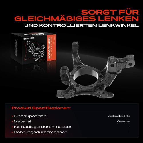 Frankberg 1x Achsschenkel Radaufhängung Vorderachse Links für Opel Zafira/Zafira Family B A05 2005-2015 Bild Frankberg 1x Achsschenkel Radaufhängung Vorderachse Links für Opel Zafira/Zafira Family B A05 2005-2015