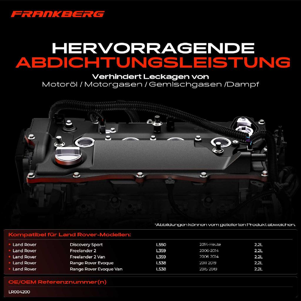 1x Ventildeckel Zylinderkopfhaube für Land Rover Discovery L550 Freelander 2 Evoque