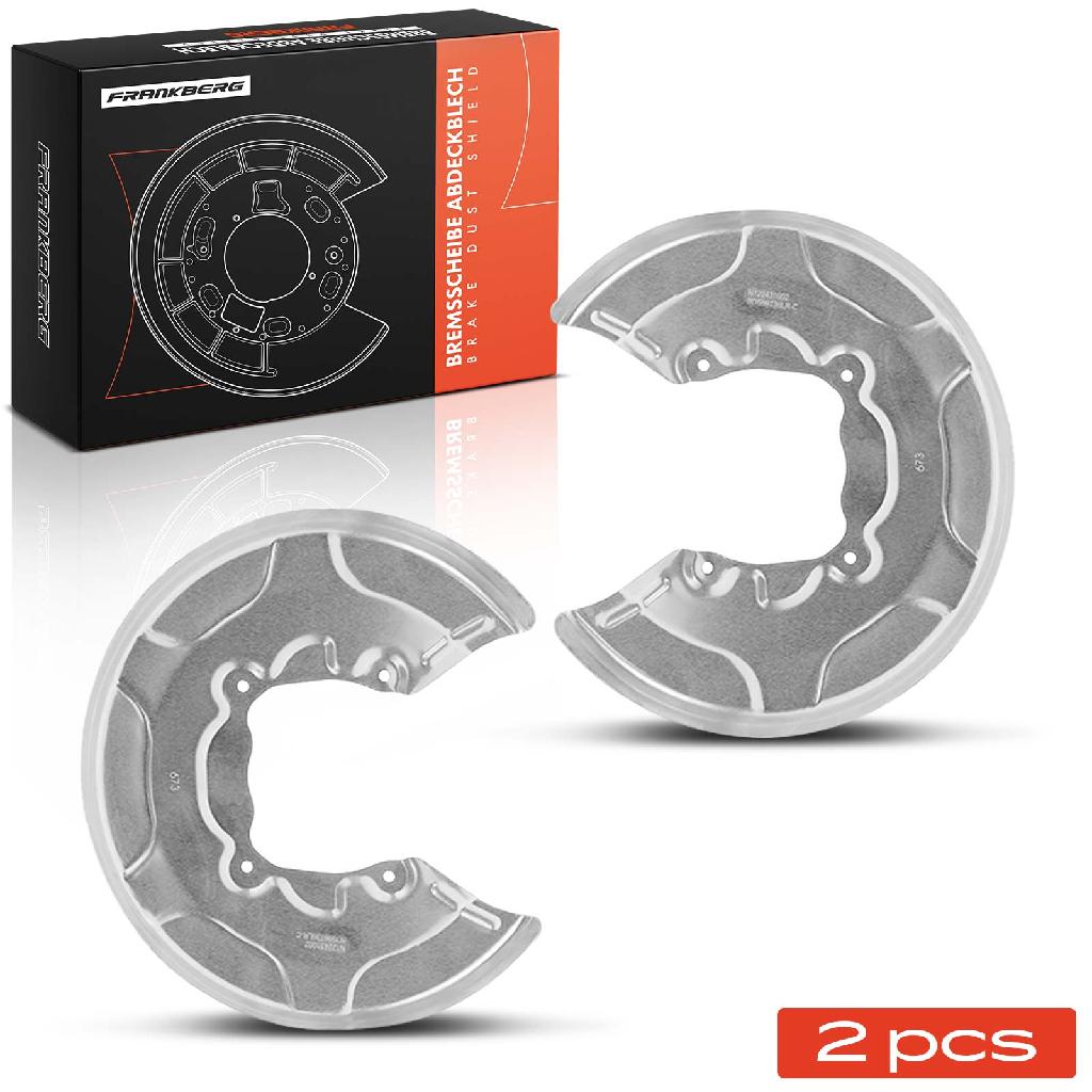 Frankberg 2x Ankerblech Bremsscheibe Hinterachse Beidseitig für BMW 2 Active Tourer F45 F23 MINI Mini F55