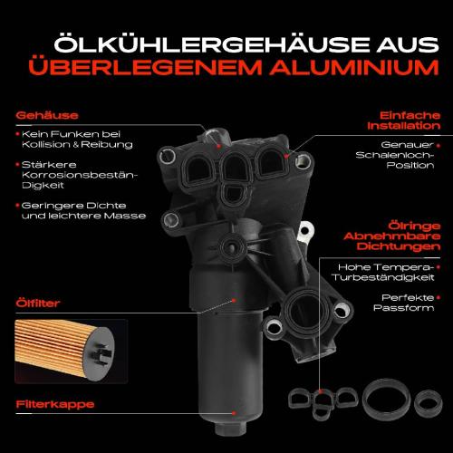 Frankberg 1x ÖlkühlerÖlfilter für VW Arteon Shooting Brake Caddy California Camper Bild Frankberg 1x ÖlkühlerÖlfilter für VW Arteon Shooting Brake Caddy California Camper