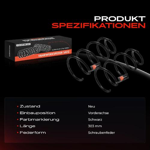 Frankberg 2x Fahrwerksfeder Vorderachse für MINI Mini R56 Cabriolet R57 Roadster R59 2006-2015 Bild Frankberg 2x Fahrwerksfeder Vorderachse für MINI Mini R56 Cabriolet R57 Roadster R59 2006-2015