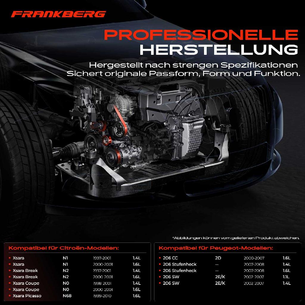 1x Umlenkrolle Führungsrolle für Citroën Xsara N0 N1 N2 Peugeot 206 2D