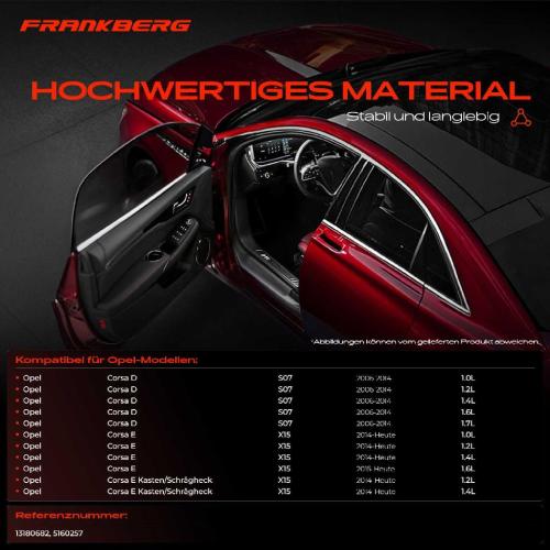 Frankberg 1x Türfeststeller Türfangband Türstopper Vorne für Opel Corsa D Kasten/Schrägheck S07 Corsa E X15 Bild Frankberg 1x Türfeststeller Türfangband Türstopper Vorne für Opel Corsa D Kasten/Schrägheck S07 Corsa E X15