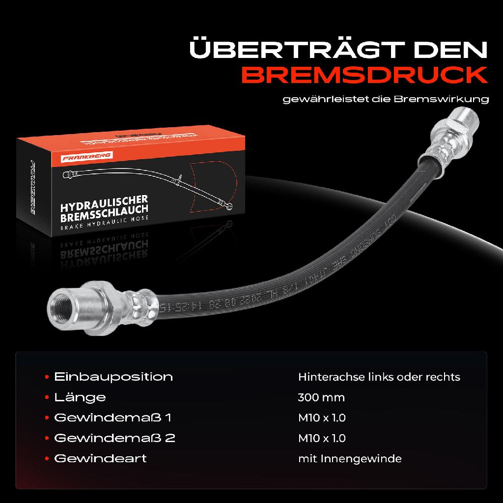 1x Bremsschlauch Bremsschläuche Hinterachse Links oder Rechts für Subaru Legacy III BE Outback BE BH