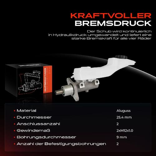 1x Hauptbremszylinder Bremszylinder für Mazda 3 BL BK Ford C-Max Focus II 2.0L Bild 1x Hauptbremszylinder Bremszylinder für Mazda 3 BL BK Ford C-Max Focus II 2.0L