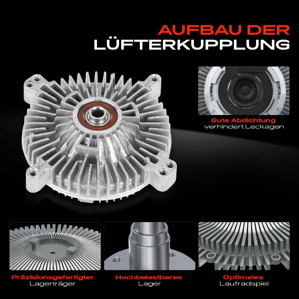 1x Lüfterkupplung Kühlerlüfte für Mercedes-Benz W140 C140 R129