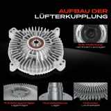 1x Lüfterkupplung Kühlerlüfte für Mercedes-Benz W140 C140 R129