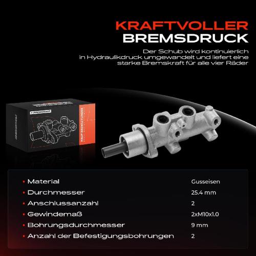 1x Hauptbremszylinder Bremszylinder für Citroën Jumper Fiat Ducato Peugeot Boxer 230 244 Bild 1x Hauptbremszylinder Bremszylinder für Citroën Jumper Fiat Ducato Peugeot Boxer 230 244