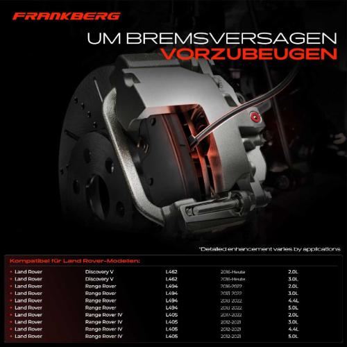 2x Warnkontakt Bremsbelagverschleiß Vorderachse für Land Rover Discovery V Range Rover IV Sport Bild 2x Warnkontakt Bremsbelagverschleiß Vorderachse für Land Rover Discovery V Range Rover IV Sport