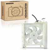 Frankberg 1x Motorkühller Einfachlüfter mit Kühlerlüfterrahmen Citroën C1 Peugeot 107 Toyota Aygo B4 1.0L