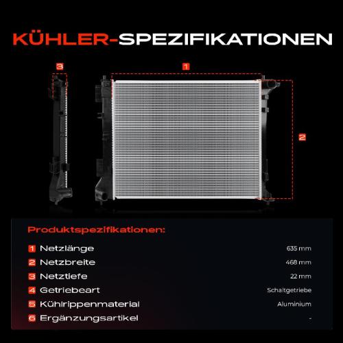 1x Kühler Wasserkühler Motorkühler für Hyundai Tucson TL TLE iX35 KIA Sportage Bild 1x Kühler Wasserkühler Motorkühler für Hyundai Tucson TL TLE iX35 KIA Sportage