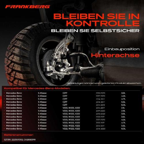 1x Querlenker Hinterachse für Mercedes-Benz S-Klasse V222 W222 X222 S-Klasse Coupe C217 2013-2020 Bild 1x Querlenker Hinterachse für Mercedes-Benz S-Klasse V222 W222 X222 S-Klasse Coupe C217 2013-2020