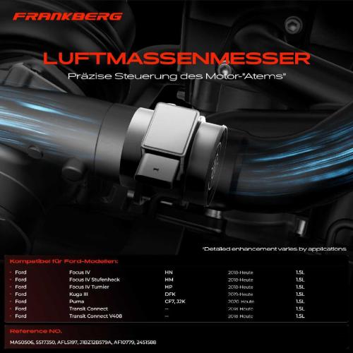 1x Luftmassenmesser für Ford Focus IV IV Stufenheck IV Turnier Tourneo Connect/Grand Tourneo Connect V408 MPV Bild 1x Luftmassenmesser für Ford Focus IV IV Stufenheck IV Turnier Tourneo Connect/Grand Tourneo Connect V408 MPV