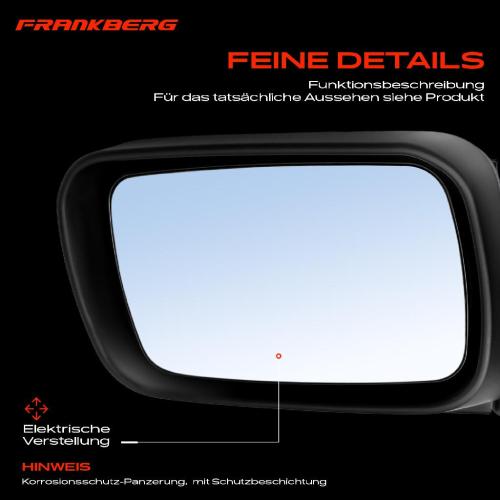 Frankberg 1x Außenspiegel Links für BMW 3er 3er Touring E46 1998-2005 Bild Frankberg 1x Außenspiegel Links für BMW 3er 3er Touring E46 1998-2005